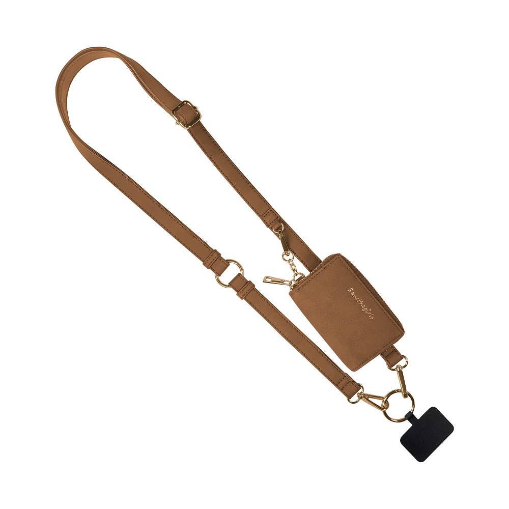 Clip & Go Strap with Pouch Brushed Vegan Leather Collection: Sage - Sage Pouch