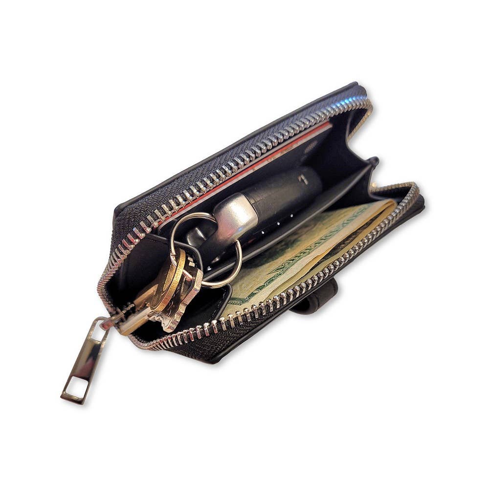Clip & Go Strap with Pouch Brushed Vegan Leather Collection: Sage - Sage Pouch