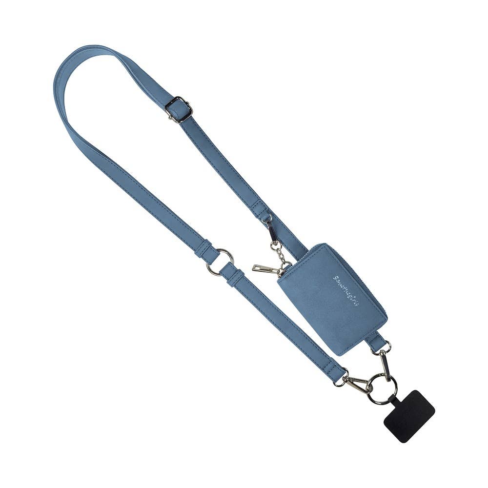 Clip & Go Strap with Pouch Brushed Vegan Leather Collection: Sage - Sage Pouch