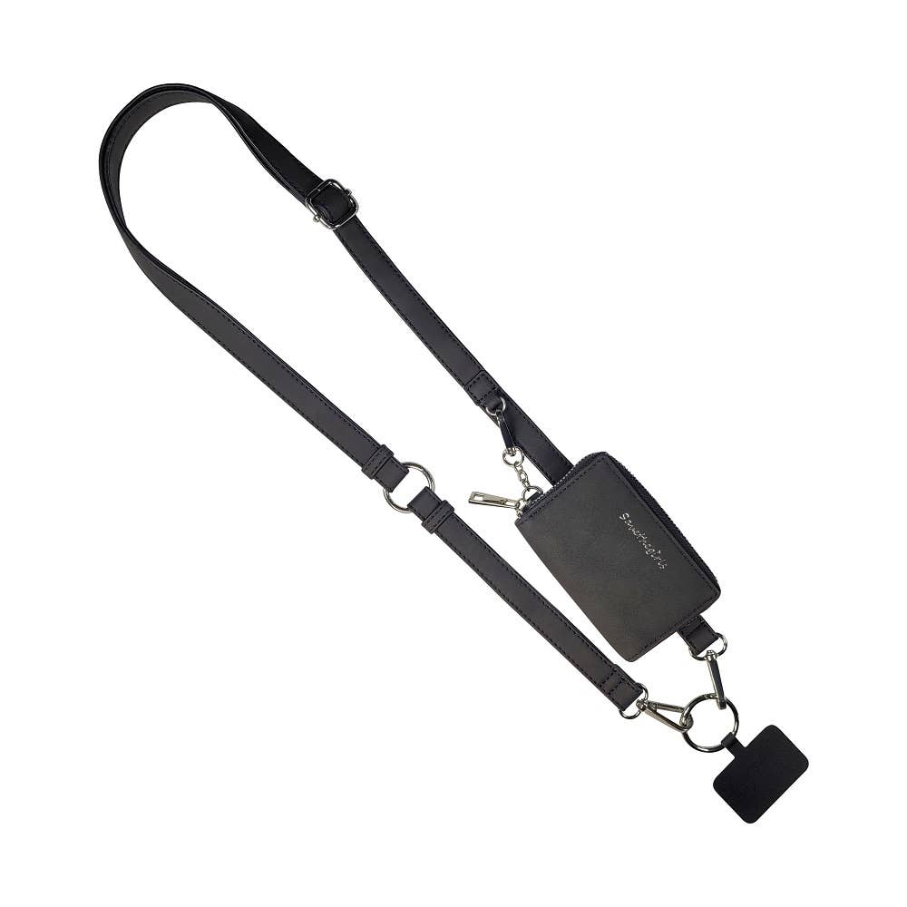 Clip & Go Strap with Pouch Brushed Vegan Leather Collection: Sage - Sage Pouch