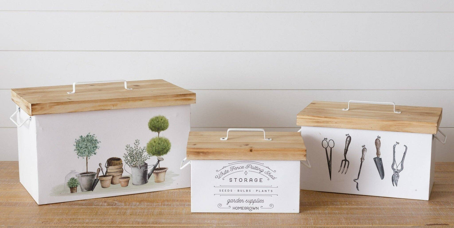 Garden Storage Containers (SET OF 3)