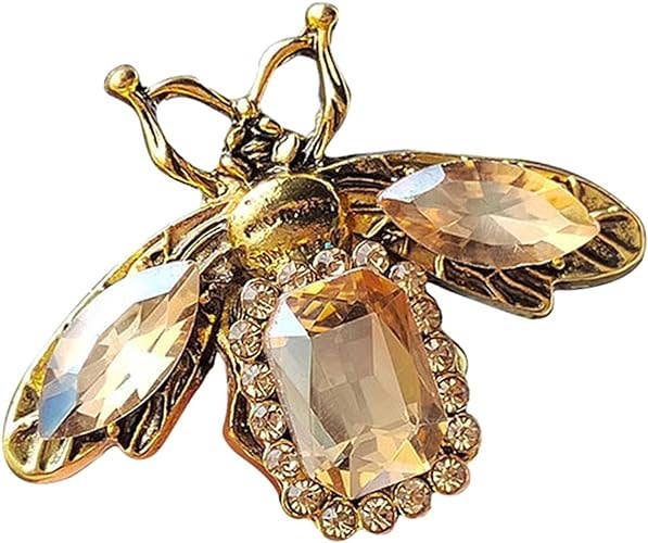 Vintage Glam Bee Brooch Collection, Classic  Brooches: Yellow Gold