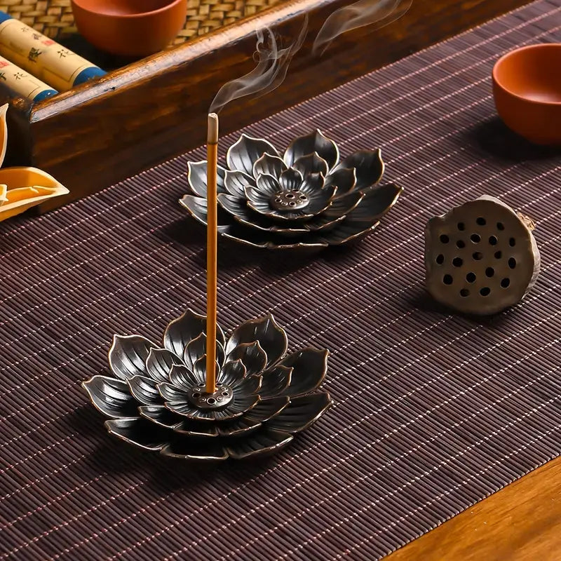 Lotus Shaped Incense Burner, Incense Holder, Home Decor