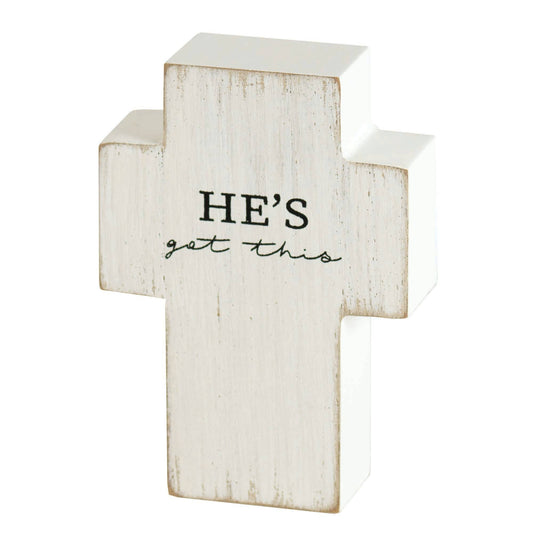 He's Got This Tabletop Cross