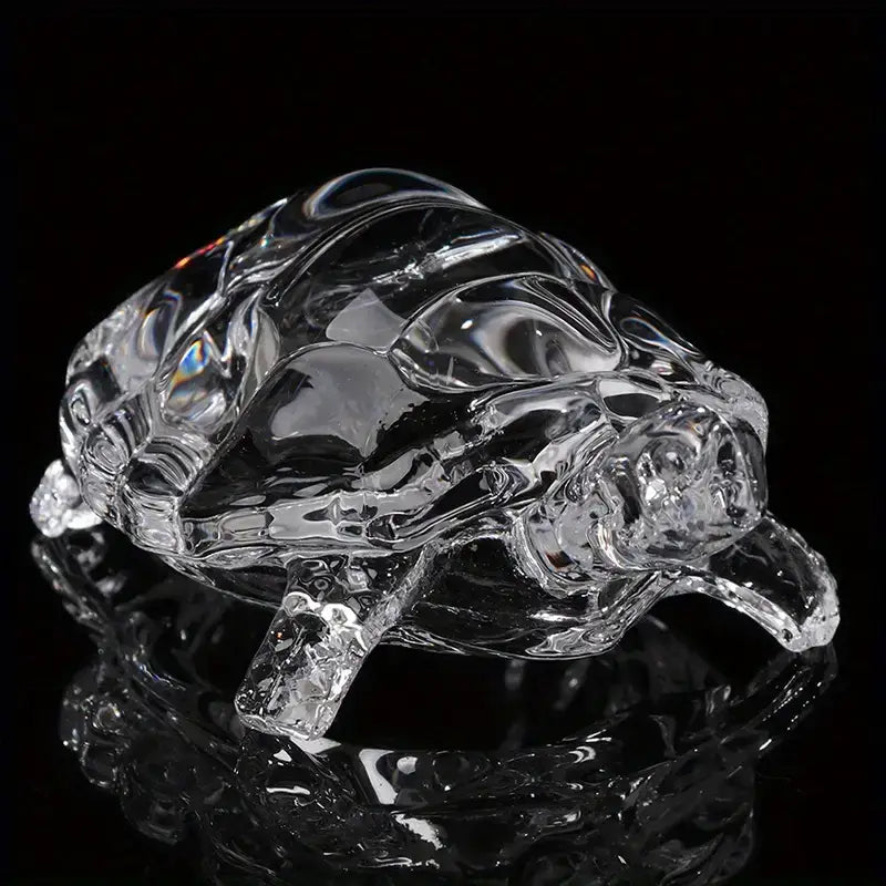 Crystal Glass Tortoise Figurine – Decoration Piece