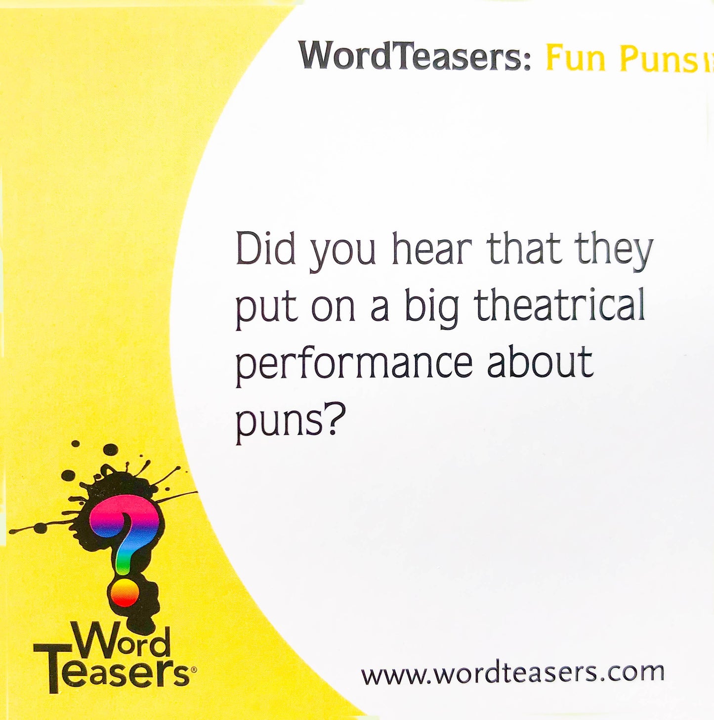 Fun Puns - Humorous Card Game for Ages 7+