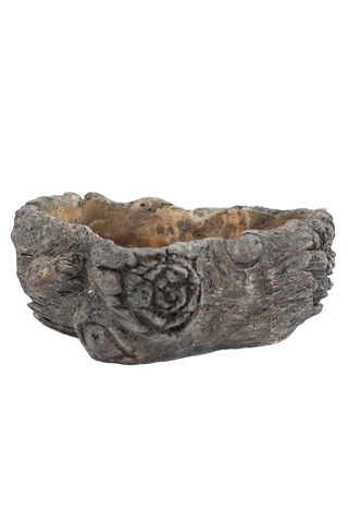 Burled Bark Planter - Large