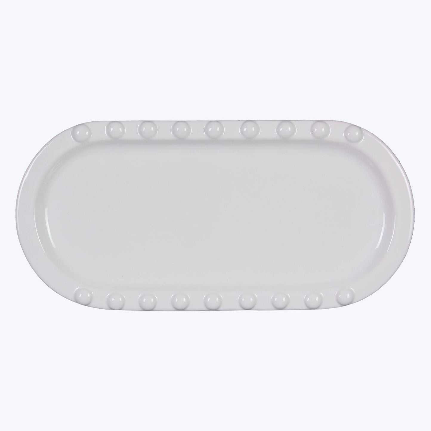 Ceramic Large Hobnail Platter  (SKU#: 21957)