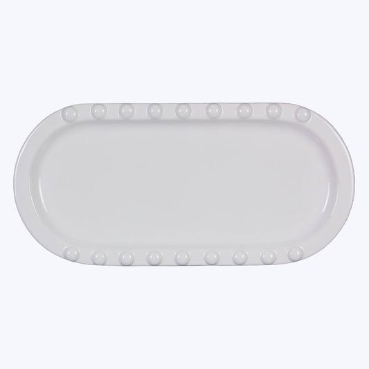 Ceramic Large Hobnail Platter  (SKU#: 21957)