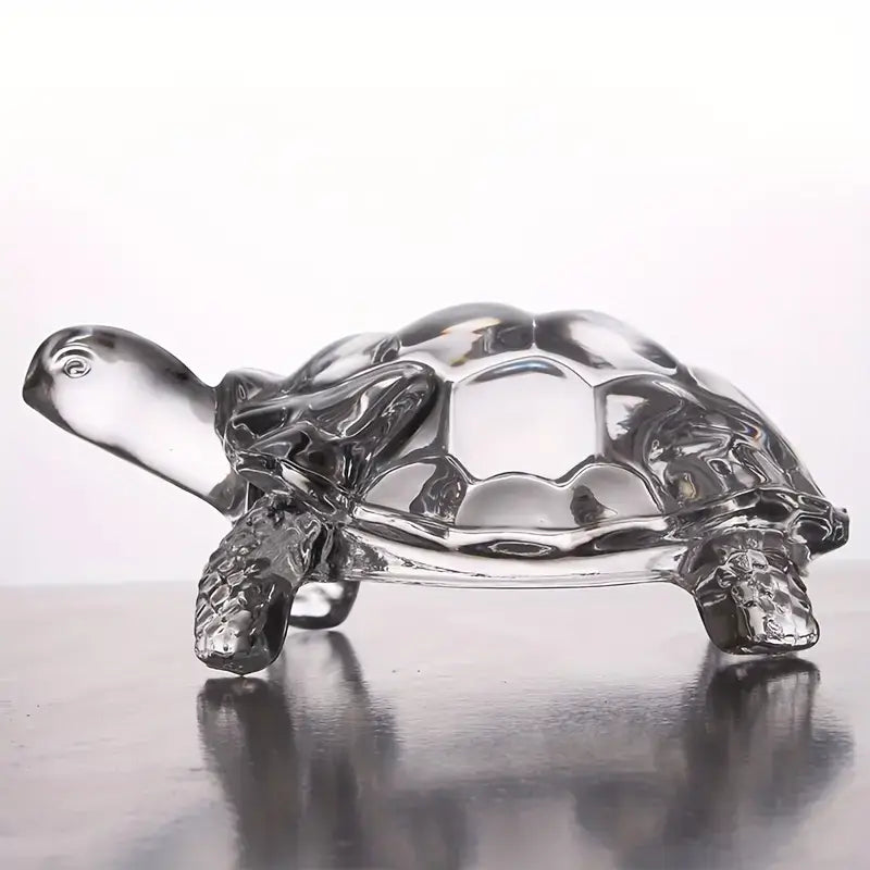 Crystal Glass Tortoise Figurine – Decoration Piece