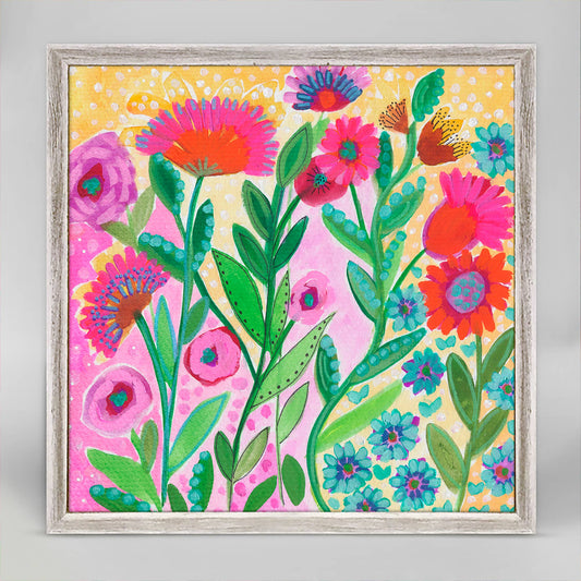 Garden Collection - Bouquet I Mini Framed Canvas