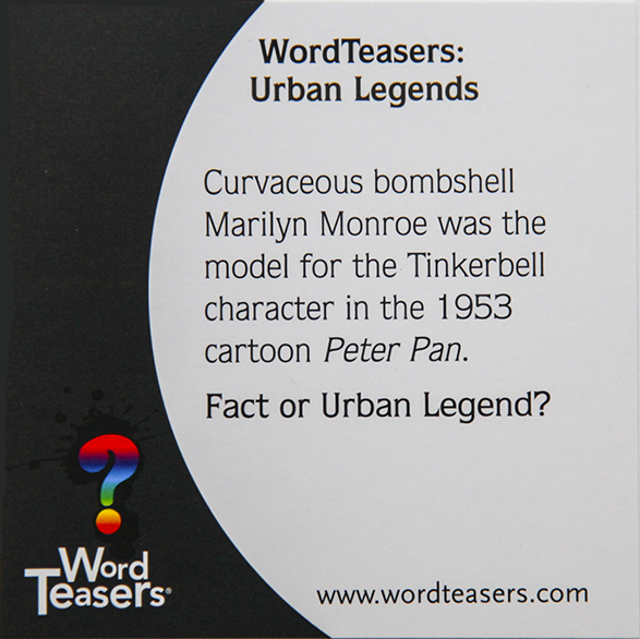 Urban Legends WordTeasers