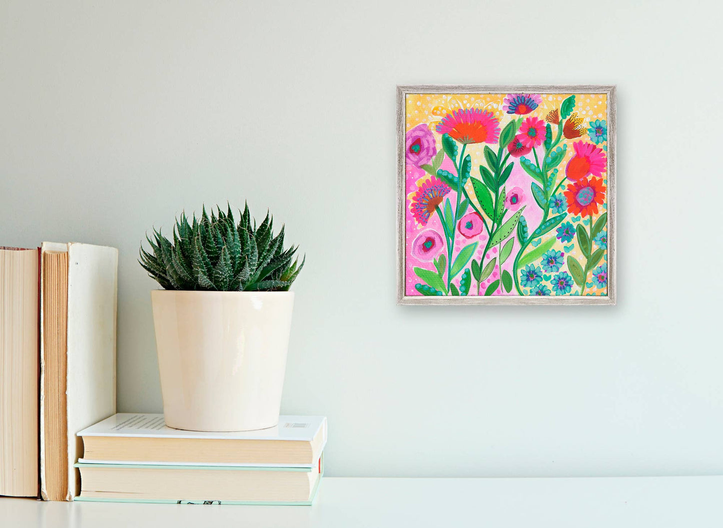 Garden Collection - Bouquet I Mini Framed Canvas