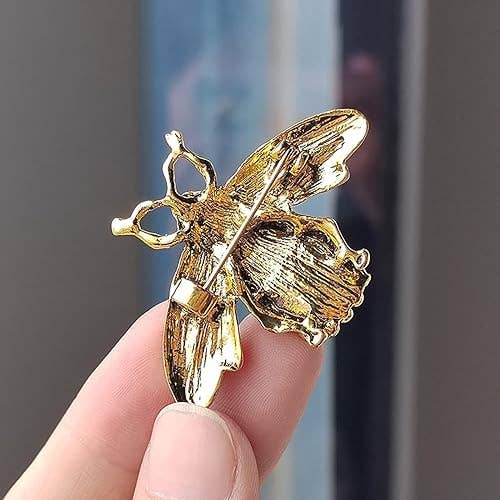 Vintage Glam Bee Brooch Collection, Classic  Brooches: Yellow Gold