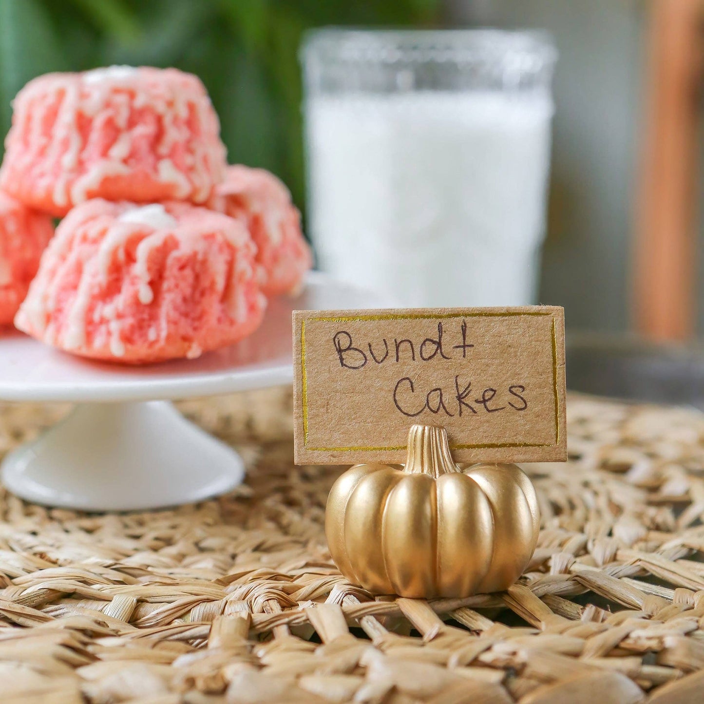 Harvest Gold Pumpkin Place Card Holder (Set of 6)