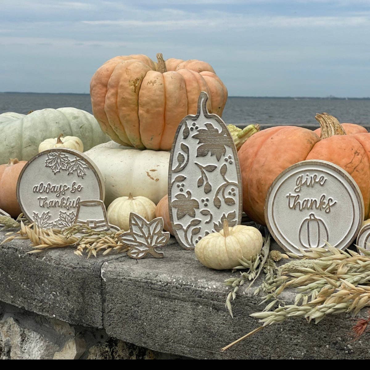 CA-5164 - Tall Pattern Carved Pumpkin