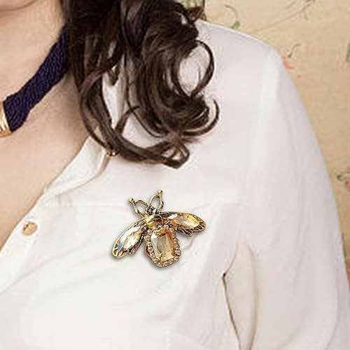 Vintage Glam Bee Brooch Collection, Classic  Brooches: Yellow Gold