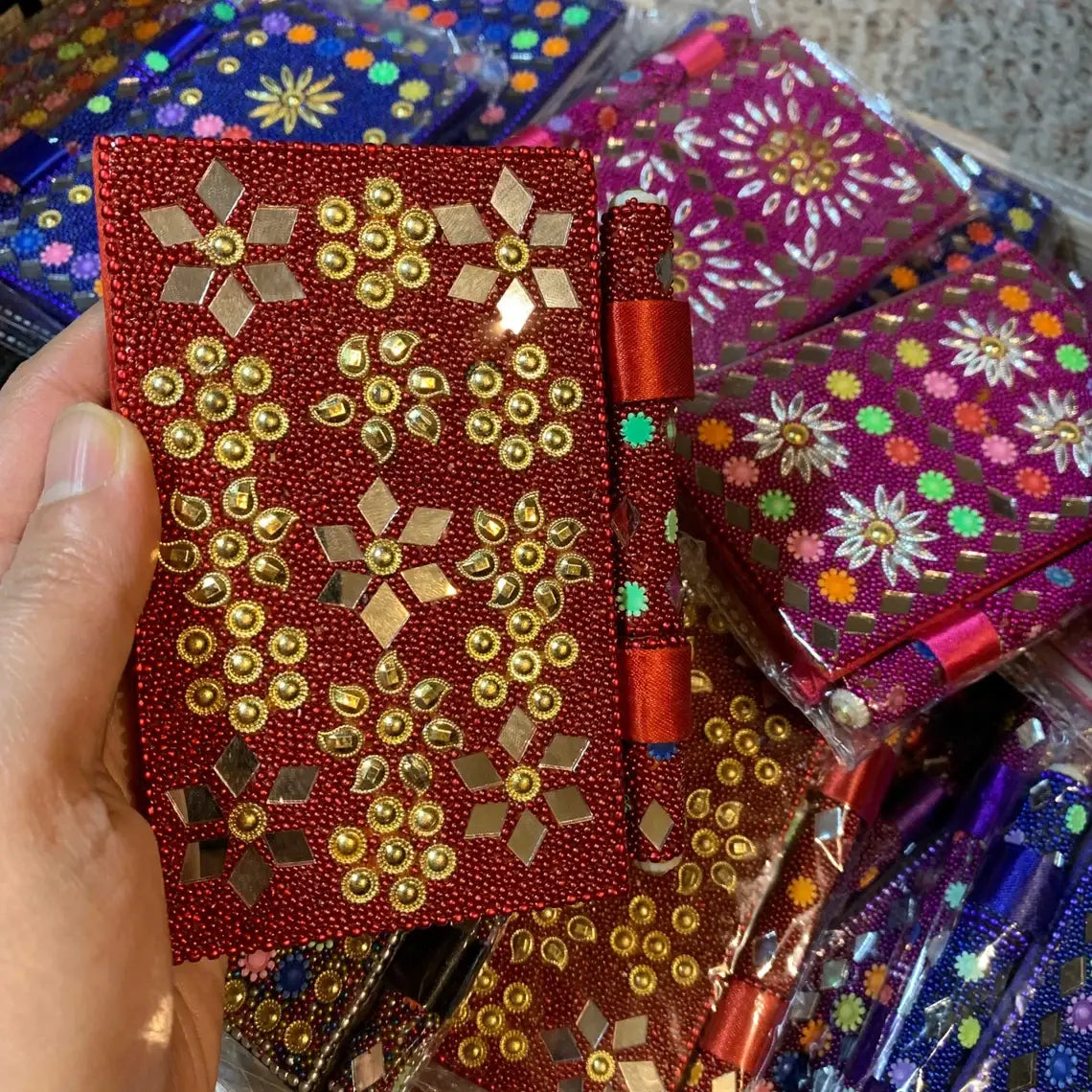 Boho Journal - Handmade Embellished Field Notebook Tradition: 1 Journal