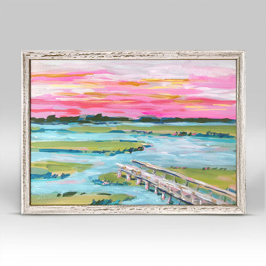 Marsh Before Nightfall Mini Framed Canvas