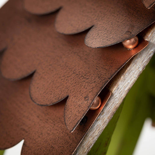 GREEN COPPER ROOF BIRD FEEDER