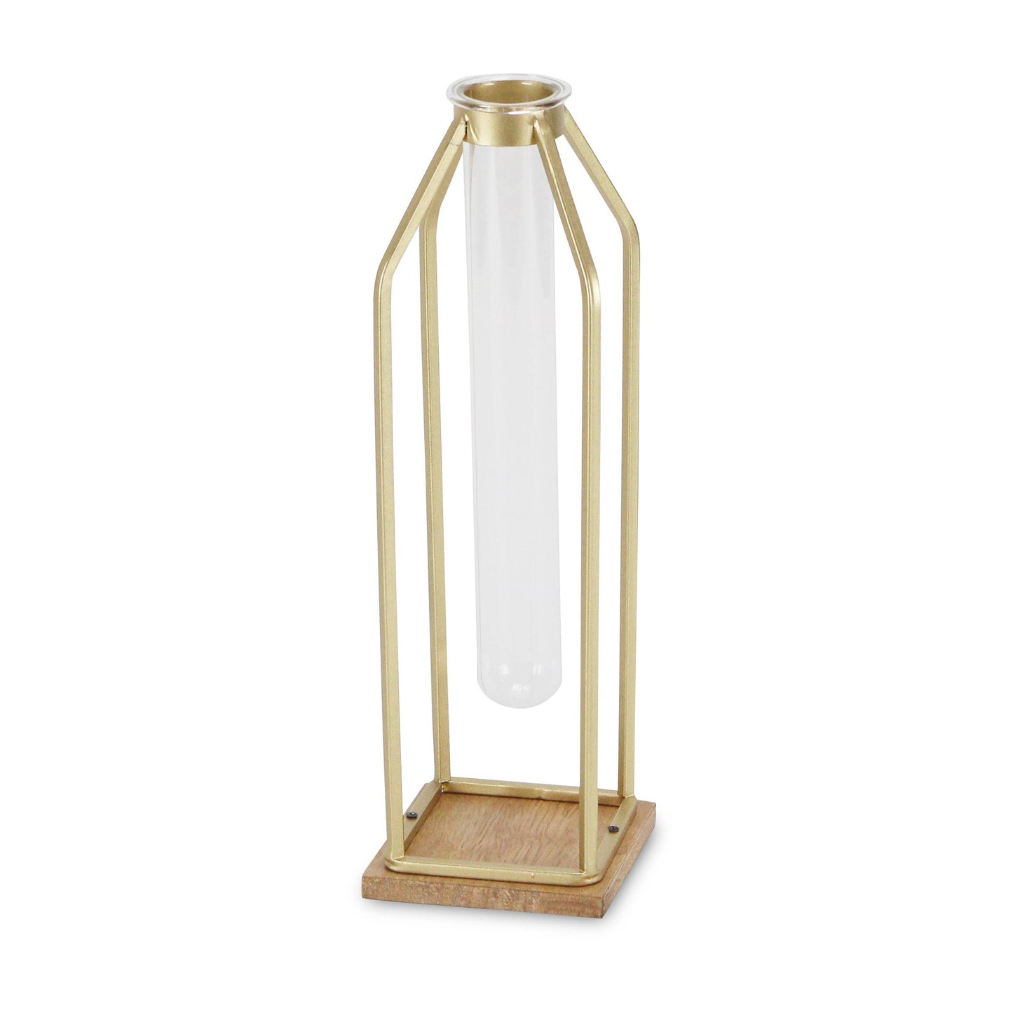 Contemporary Glass Vase- Small/Gold