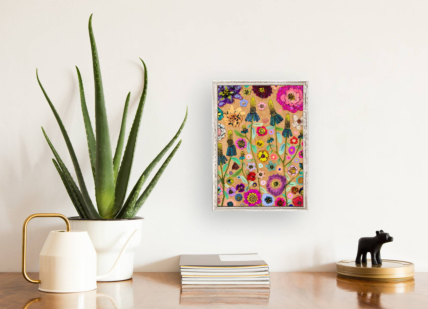 Bright & Bold - Gold by Eli Halpin Mini Framed Canvas