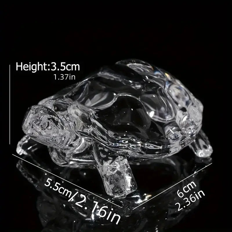 Crystal Glass Tortoise Figurine – Decoration Piece