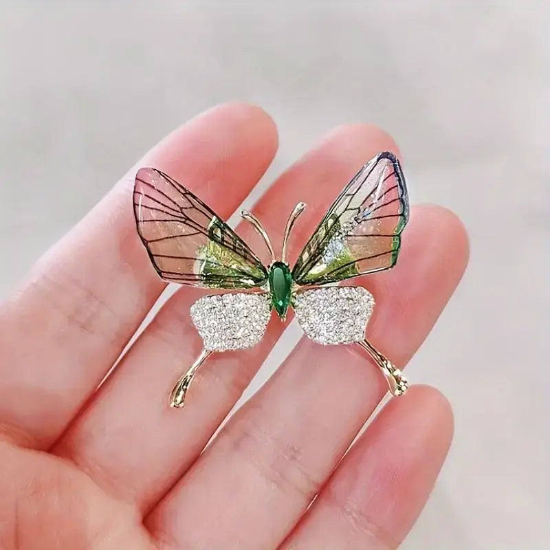 Elegant Handcrafted Butterfly Brooch, Lapel Pin Decorative