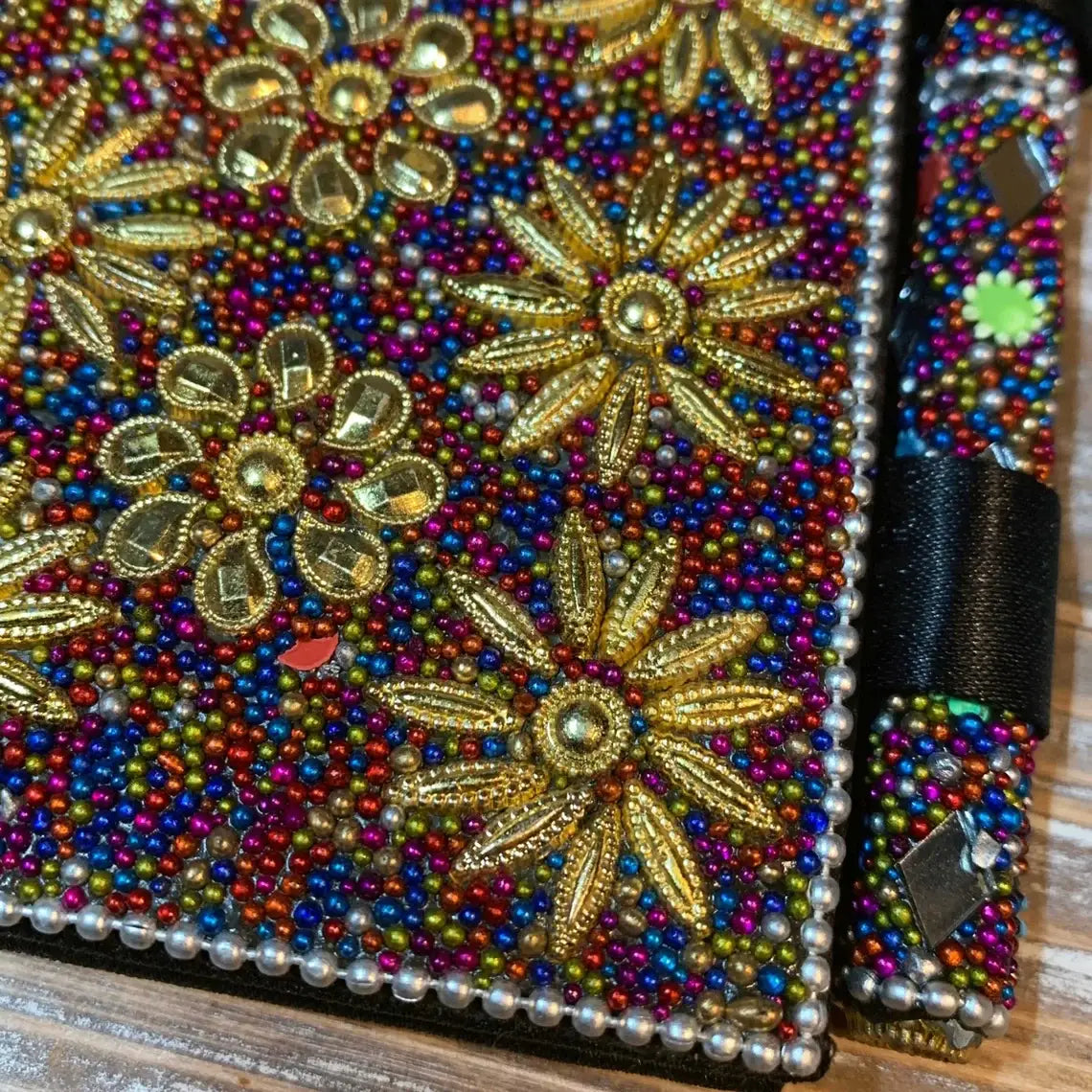 Boho Journal - Handmade Embellished Field Notebook Tradition: 1 Journal