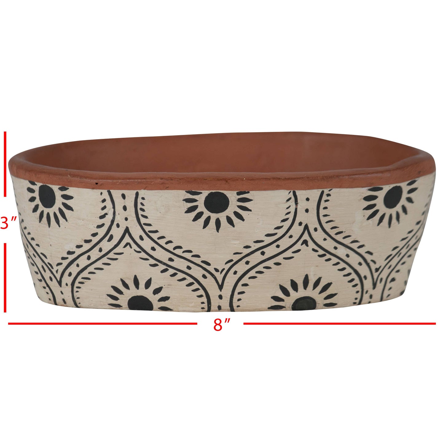 Jenica Terracotta Oval Planter