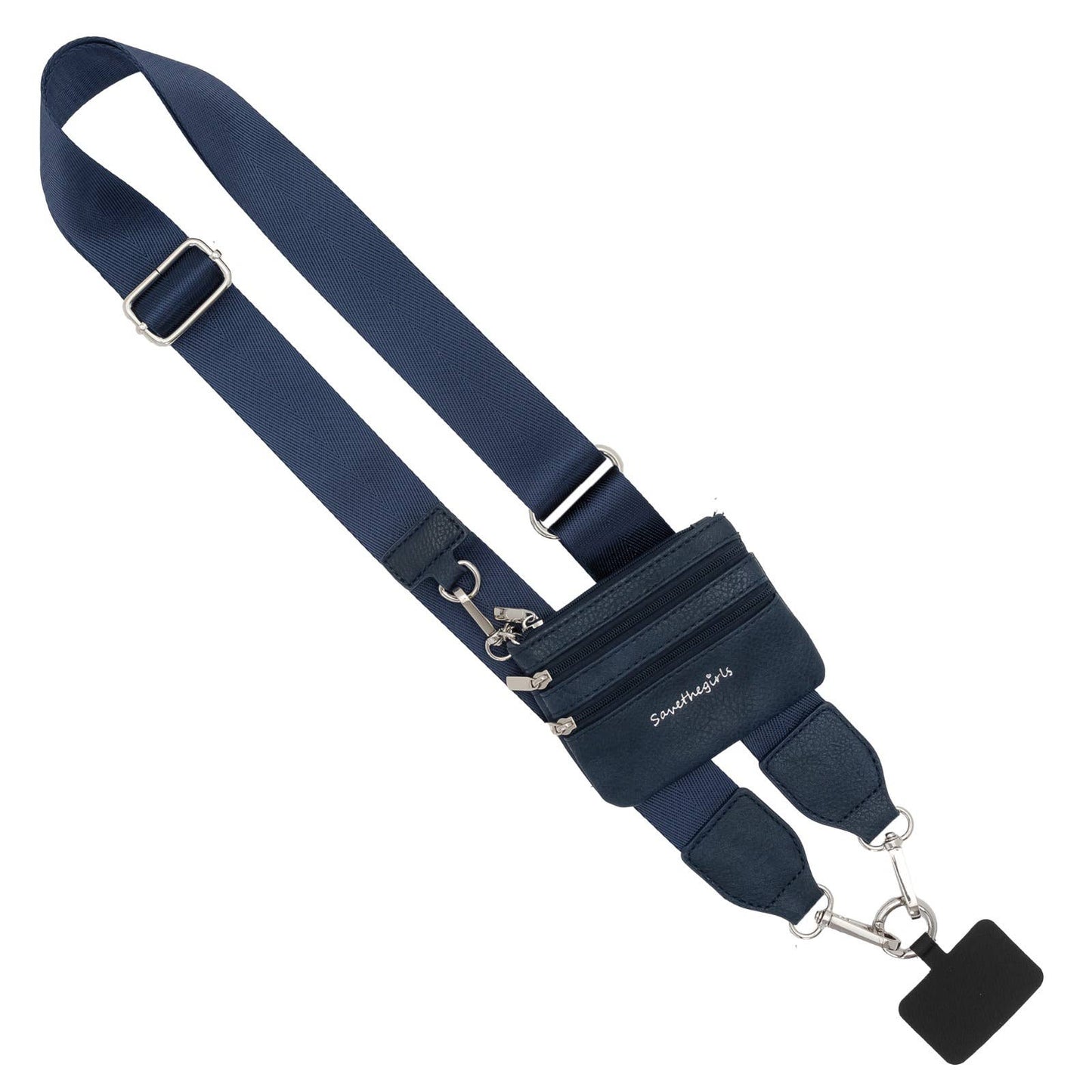 Clip & Go Phone Lanyard with Wallet - Neutral Collection: Brown